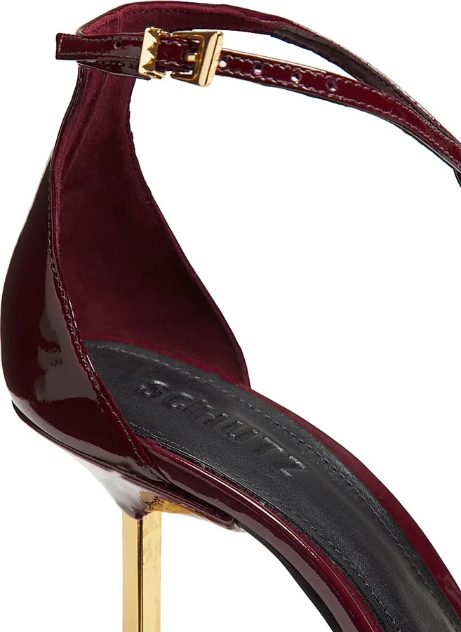 Women's Allure T 90MM Patent Leather T-Strap Sandals - Black - Size 6.5 - Image 11