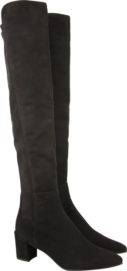 Women's Allwayhunk Dark Brown Cola Suede Over-The-Knee Boot - Image 2