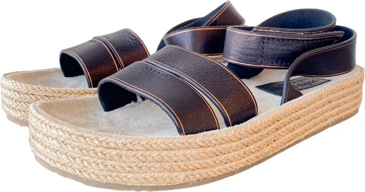 Women's Almita Sandal In Black Vacchetta