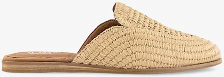 Womens Almond Raffia Jade Raffia Mules Eur 38/5 Uk Women