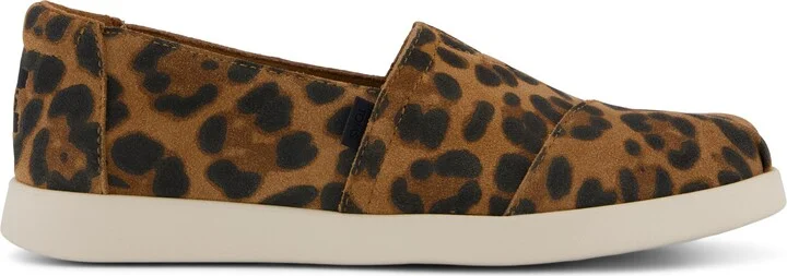Womens Alpargata Plus Brown Sugar Leopard Print Suede