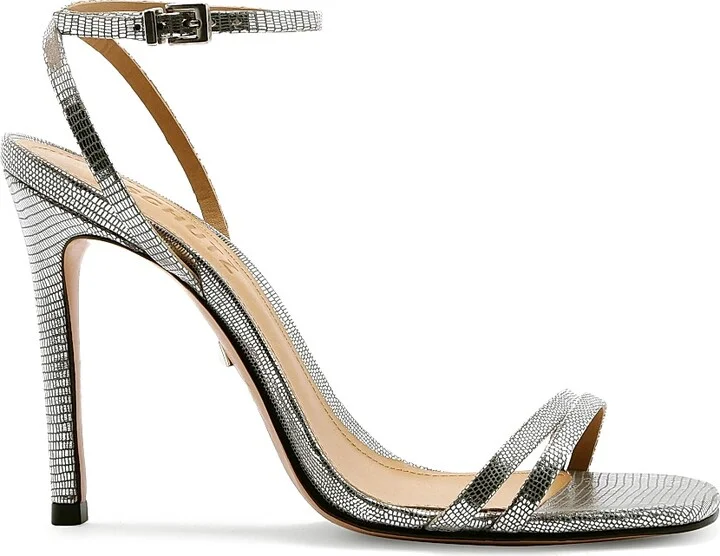 Women's Altina Metallic Embossed Leather Sandals - Gold - Size 5 - Image 11