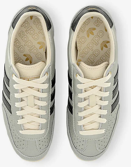 Womens Alumina Black Cream Whit Japan Leather Low-Top Trainers 6.5 - Image 2