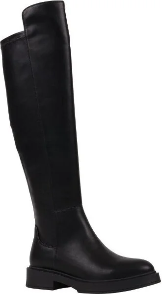 Women's Alya Black Classic Elastic Knee-High Boots