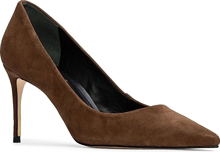 Women's Amaya Suede Pumps - Brown Suede - Size 5 - Image 2