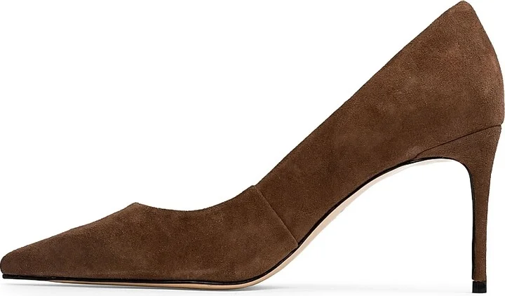 Women's Amaya Suede Pumps - Brown Suede - Size 5 - Image 4