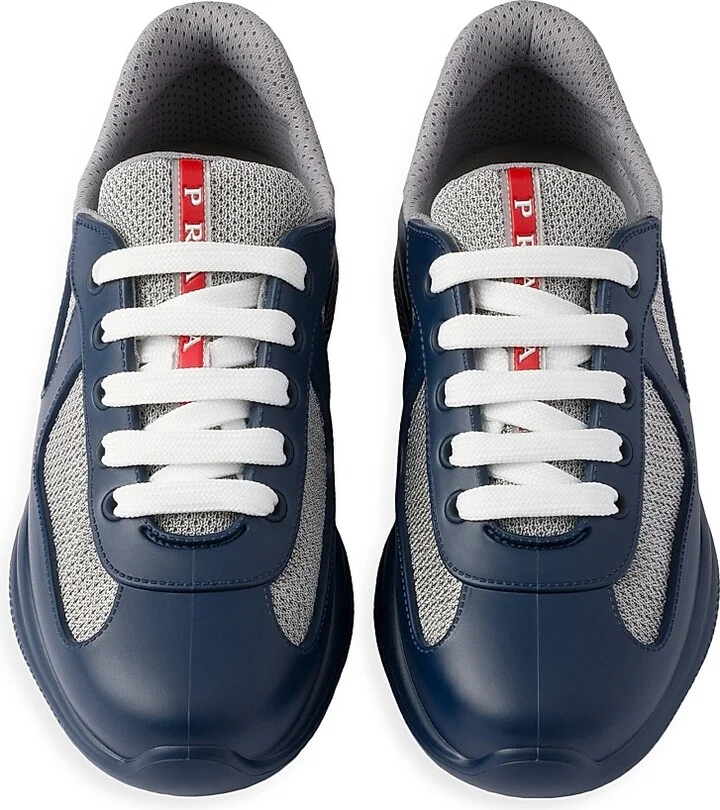 Women's America's Cup Soft Rubber and Bike Fabric Sneakers - Navy Blue - Size 6 - Image 2