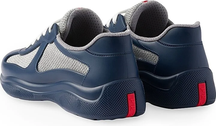 Women's America's Cup Soft Rubber and Bike Fabric Sneakers - Navy Blue - Size 6 - Image 3