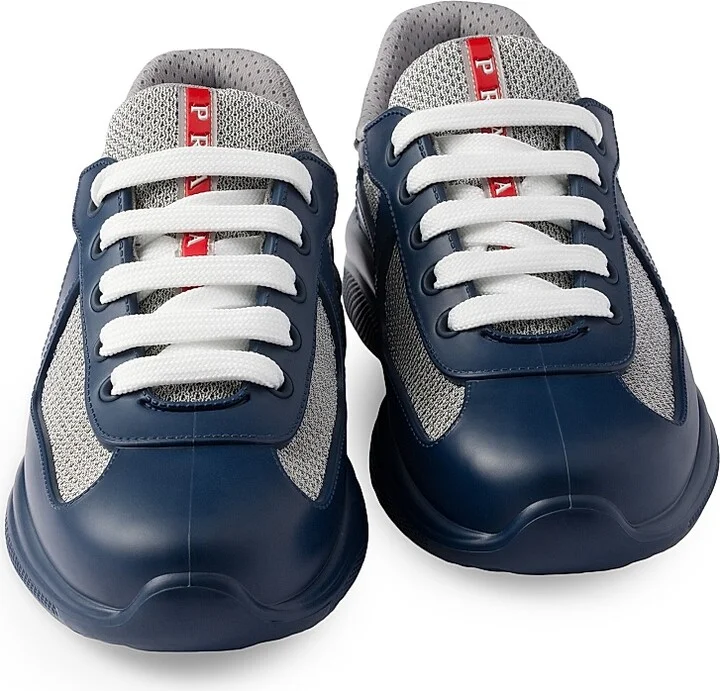 Women's America's Cup Soft Rubber and Bike Fabric Sneakers - Navy Blue - Size 6 - Image 4