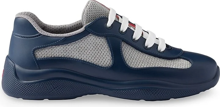 Women's America's Cup Soft Rubber and Bike Fabric Sneakers - Navy Blue - Size 6