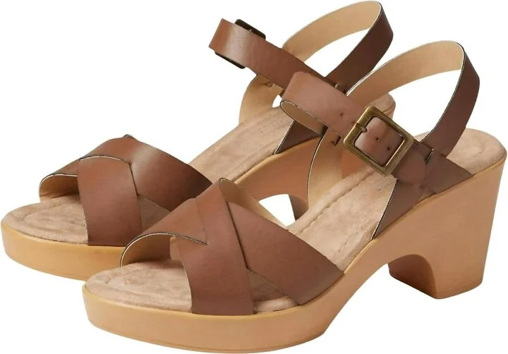 Women's Ample Sandal In Brown Burnish