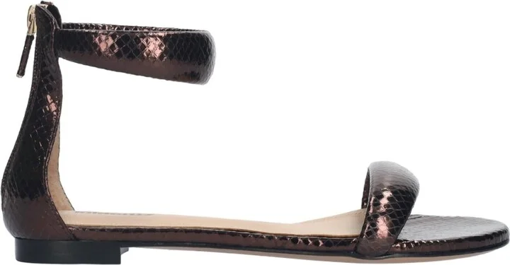 Women's Amy Flat Sandals In Dark Brown