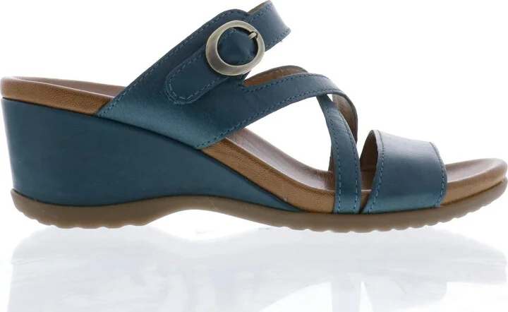 Women's Ana Wedge Sandals In Teal