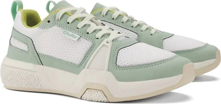 Women's Anau Pickleball Shoes In Bright White/pale Mint