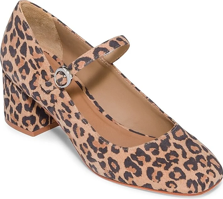 Women's Ancona Mary Jane Block Heels - Sand Cheetah - Size 7.5 - Image 2