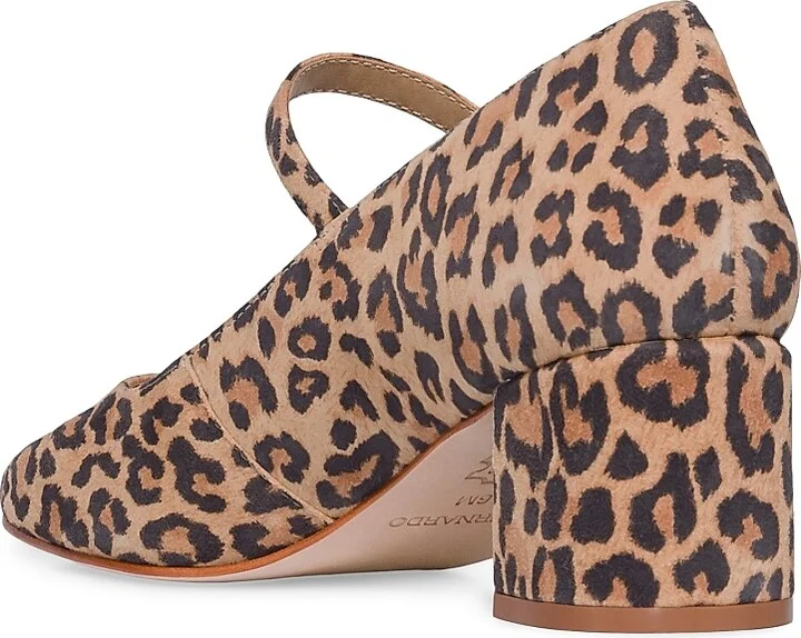 Women's Ancona Mary Jane Block Heels - Sand Cheetah - Size 7.5 - Image 6