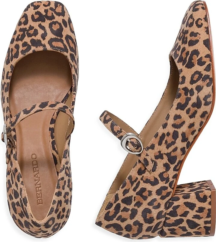 Women's Ancona Mary Jane Block Heels - Sand Cheetah - Size 7.5 - Image 8