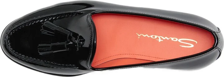 Women's Andrea Black Patent Tassel Loafer - Image 2