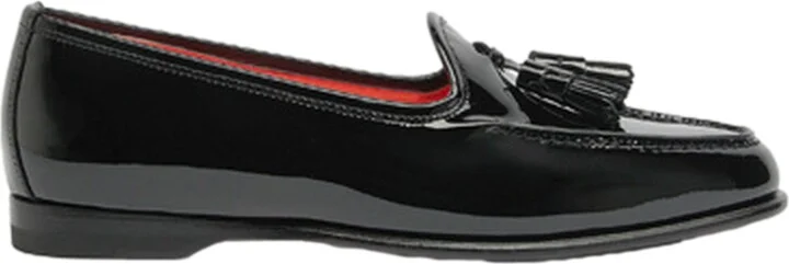Women's Andrea Black Patent Tassel Loafer - Image 7