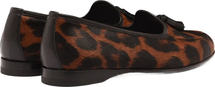 Women's Andrea Leopard Tassel Loafer - Image 4