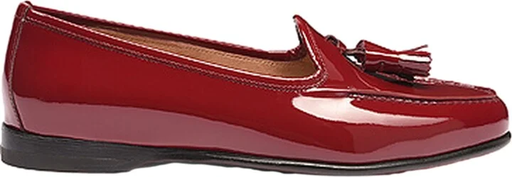 Women's Andrea Red Patent Tassel Loafer - Image 7