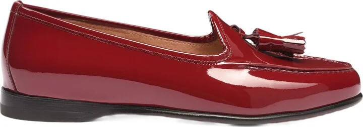 Women's Andrea Red Patent Tassel Loafer