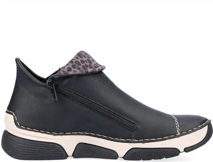 Women's Angela Sneaker In Schwarz/leo-Grey