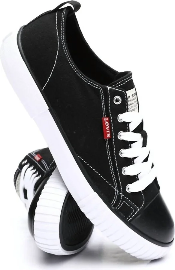 Womens Anika Casual Canvas Sneaker In Black