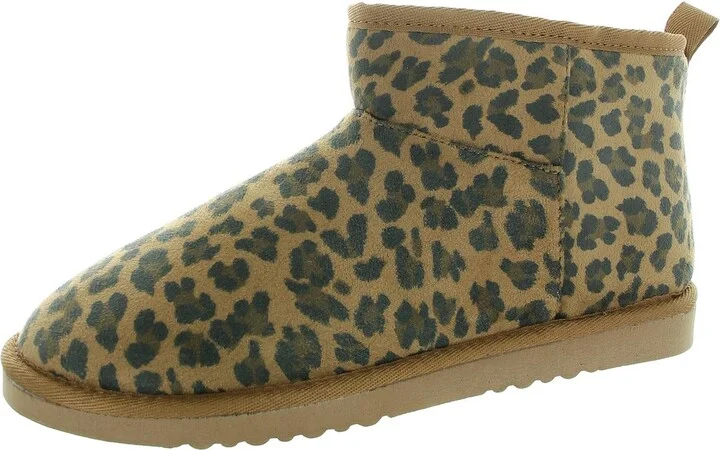 Womens Animal Print Booties