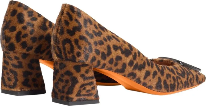 Women's animal-print cavallino mid-heel pump - Image 4