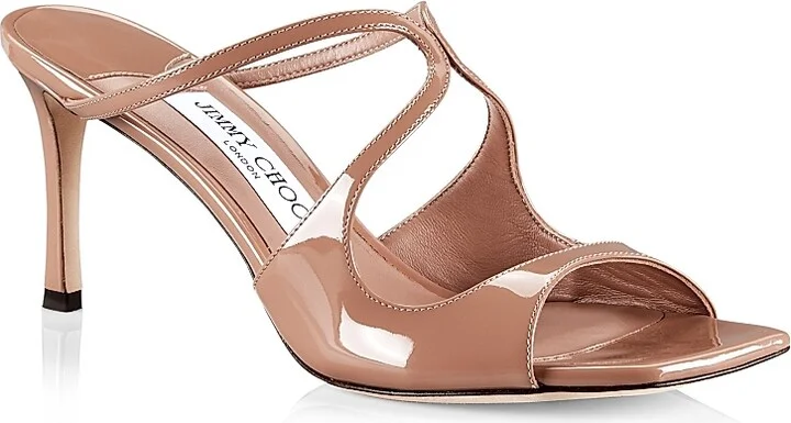 Women's Anise 75MM Patent Leather Sandals - Ballet Pink - Size 5 - Image 2