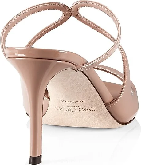 Women's Anise 75MM Patent Leather Sandals - Ballet Pink - Size 5 - Image 3