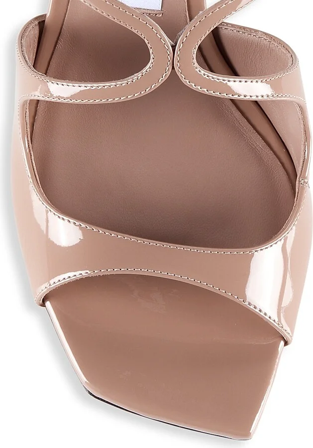 Women's Anise 75MM Patent Leather Sandals - Ballet Pink - Size 5 - Image 4