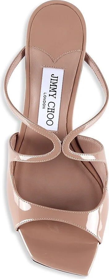 Women's Anise 75MM Patent Leather Sandals - Ballet Pink - Size 5 - Image 5