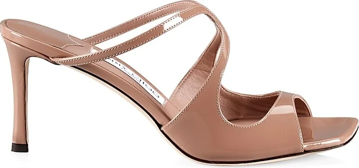 Women's Anise 75MM Patent Leather Sandals - Ballet Pink - Size 5