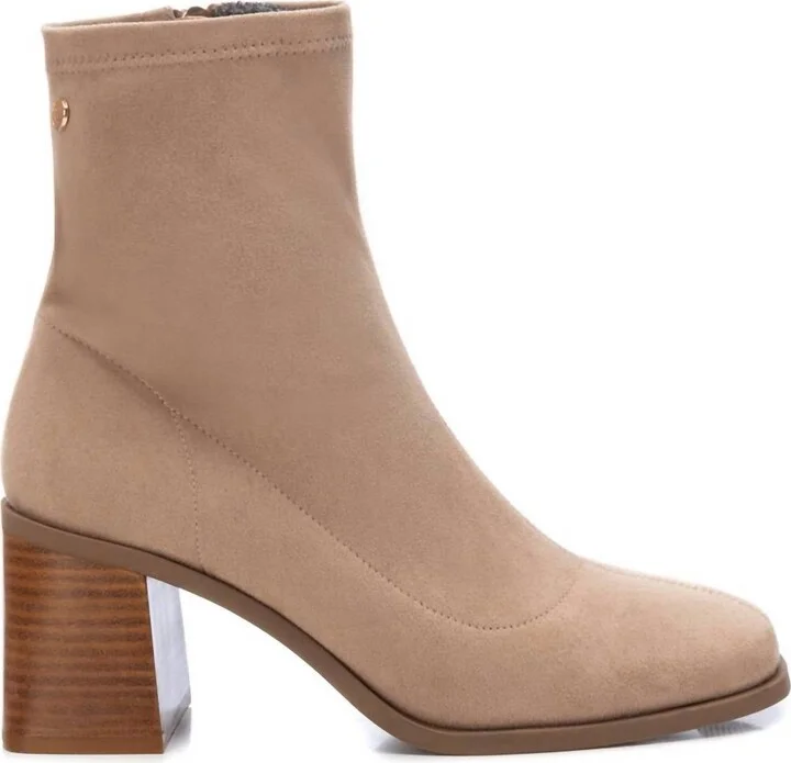 Women's Ankle Booties In Beige