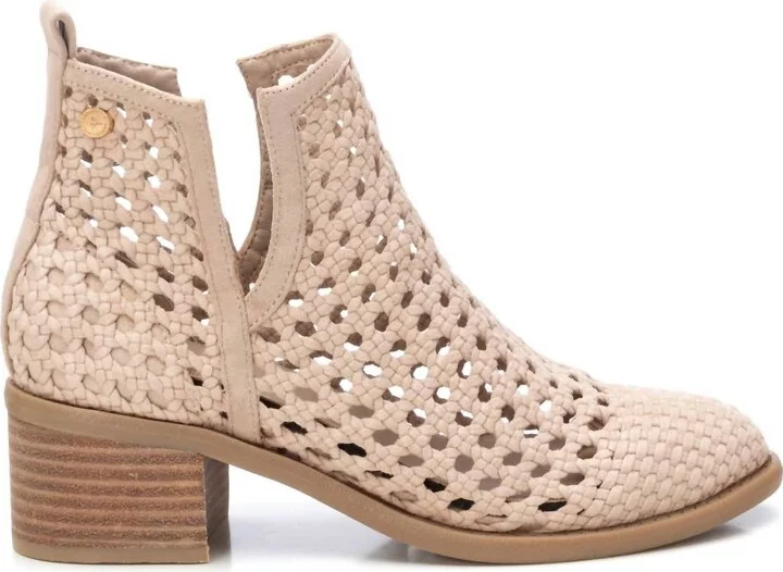 Women's Ankle Booties In Beige