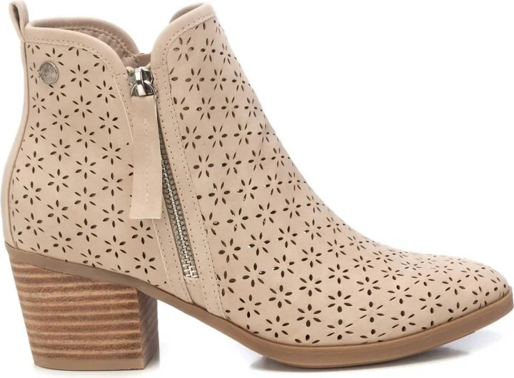 Women's Ankle Booties In Beige