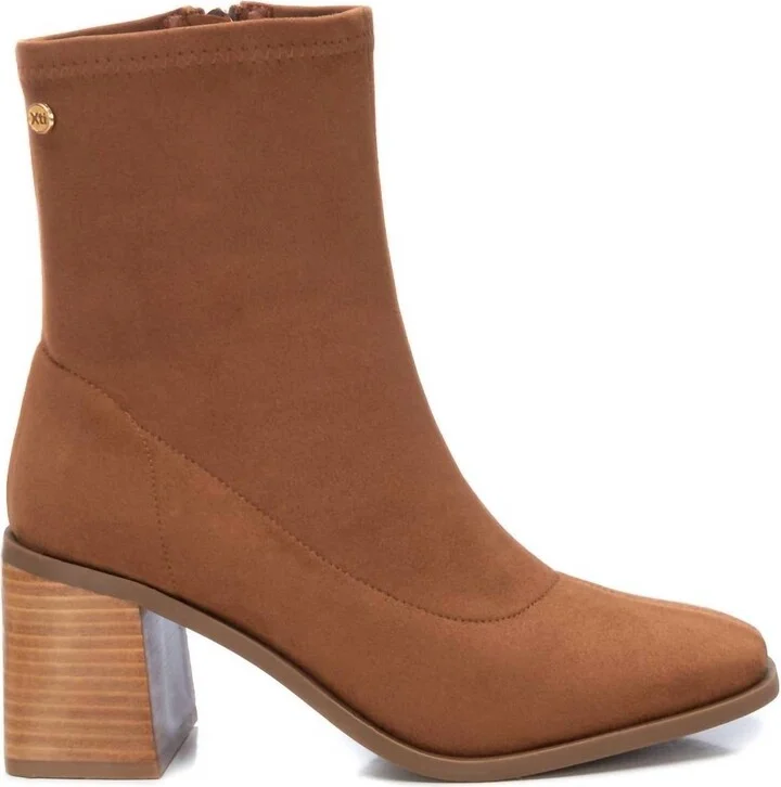 Women's Ankle Booties In Camel