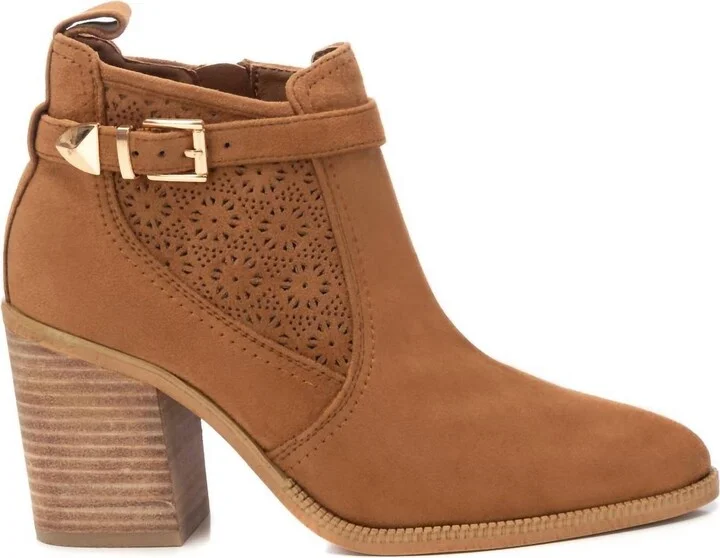 Women's Ankle Booties In Camel