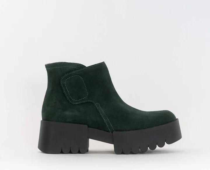 Women's Ankle Boots In Green Forest