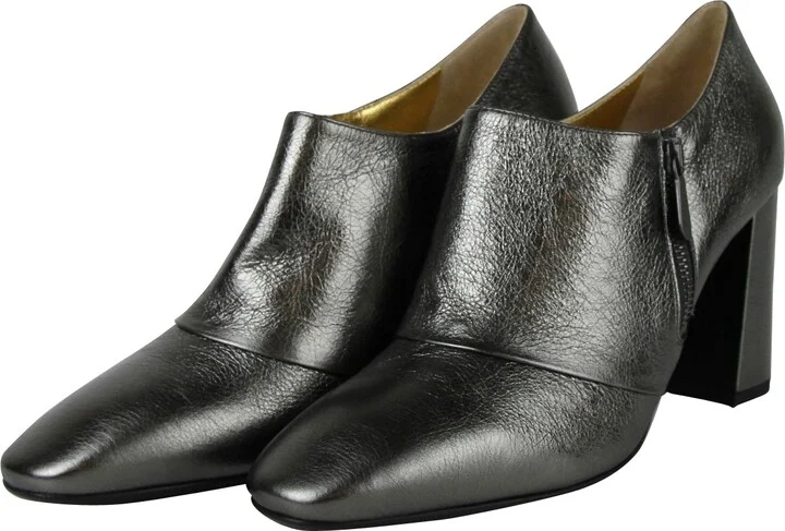 Women's Ankle Grey Metallic Leather Booties (40.5 G / 10.5 US) - Image 3