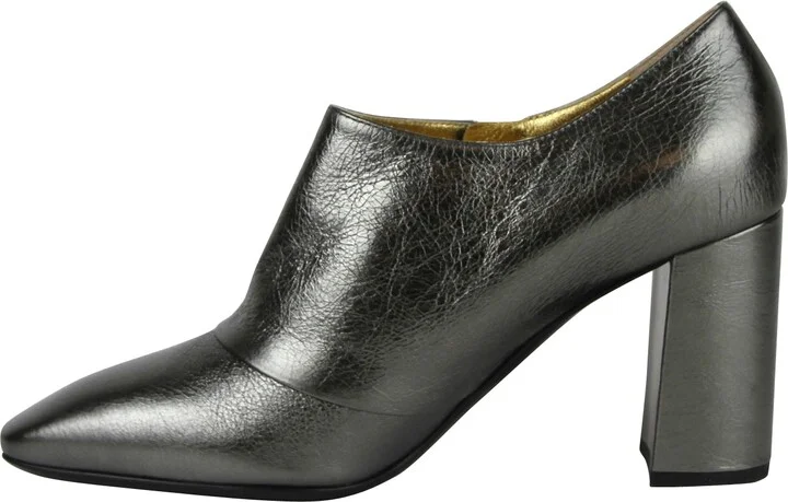 Women's Ankle Grey Metallic Leather Booties (40.5 G / 10.5 US) - Image 7