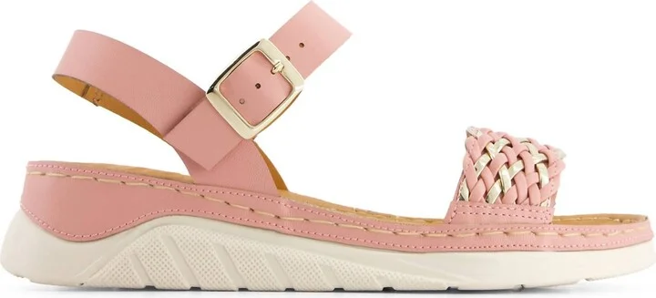 Women's Ankle Strap Comfort Sandals In Pink