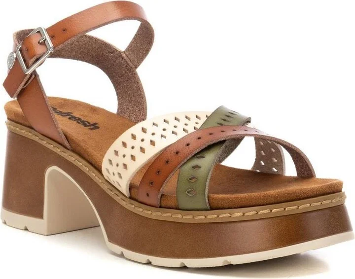 Women's Ankle Strap Heeled Sandals Refresh By Xti - Image 6