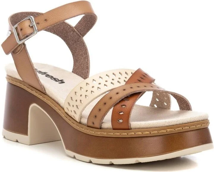 Women's Ankle Strap Heeled Sandals Refresh By Xti - Image 10