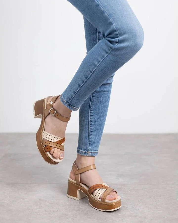 Women's Ankle Strap Heeled Sandals Refresh By Xti - Image 11