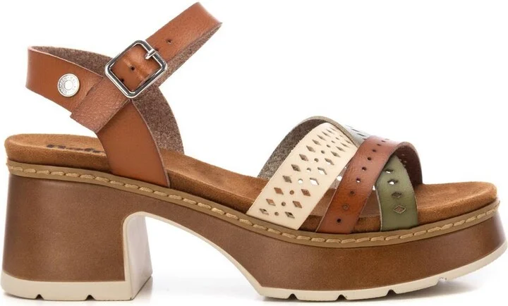 Women's Ankle Strap Heeled Sandals Refresh By Xti