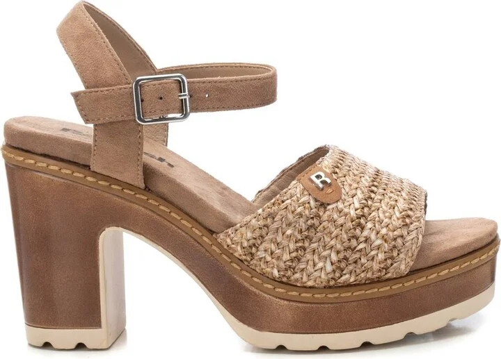 Women's Ankle Strap Heeled Sandals Refresh By Xti