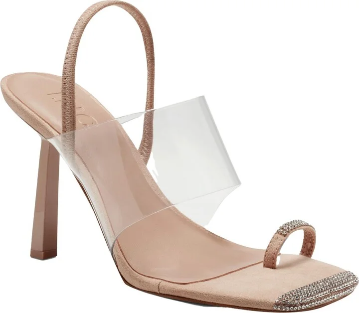 Womens Ankle Strap Rhinestone Heels